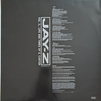 Jay-Z - Vol. 3... Life And Times Of S. Carter (VINYL LP *RECORD 1 ONLY* DEF JAM 2000 314 546 822-1 1999) | Very Good Plus (VG+) Generic - HIP HOP / USED *VERY GOOD+*