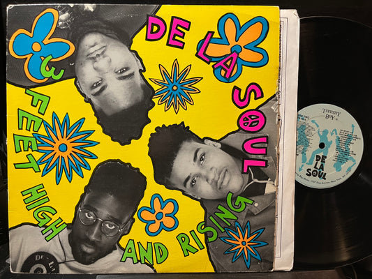 De La Soul - 3 Feet High And Rising (VINYL LP TOMMY BOY TB 1019 1989) | Very Good (VG) Excellent (EX) - HIP HOP / USED *VERY GOOD*