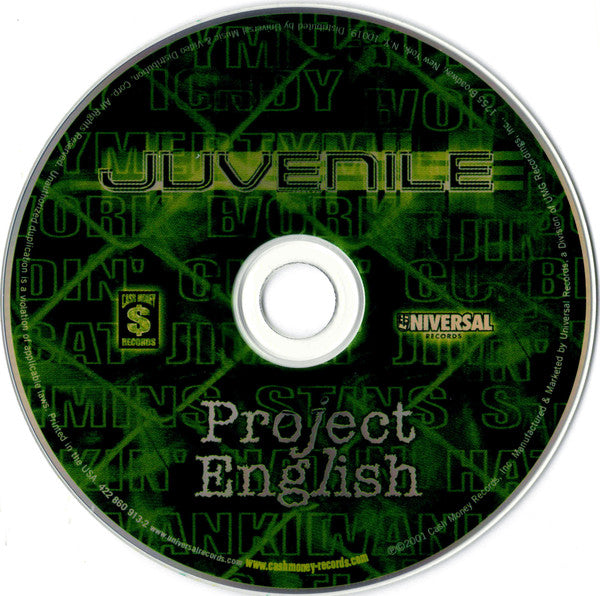 Project English (CD) | Very Good (VG) Excellent (EX) - HIP HOP / USED *VERY GOOD*