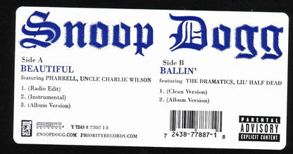 Beautiful / Ballin' (12" VINYL) | Very Good (VG) Very Good Plus (VG+) - HIP HOP / USED *VERY GOOD*