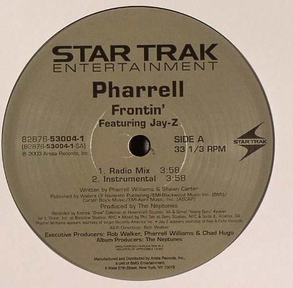 Frontin' (12" VINYL) | Very Good (VG) Excellent (EX) - HIP HOP / USED *VERY GOOD*