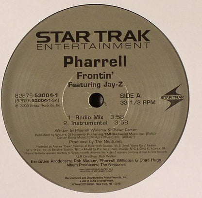 Frontin' (12" VINYL) | Very Good (VG) Excellent (EX) - HIP HOP / USED *VERY GOOD*