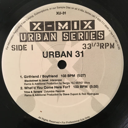 Various - X-Mix Urban Series 31 (VINYL 12") | Near Mint (NM or M-) Near Mint (NM) - HIP HOP / USED *NEAR MINT*
