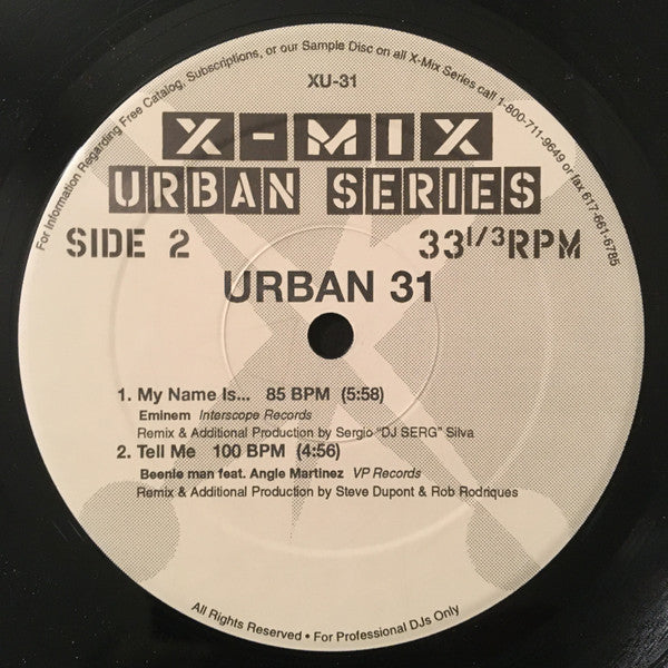 Various - X-Mix Urban Series 31 (VINYL 12") | Near Mint (NM or M-) Near Mint (NM) - HIP HOP / USED *NEAR MINT*