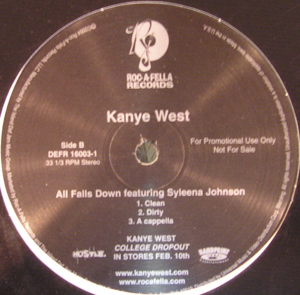 Kanye West - All Falls Down (VINYL 12") | Near Mint (NM or M-) Near Mint (NM) - HIP HOP / USED *NEAR MINT*
