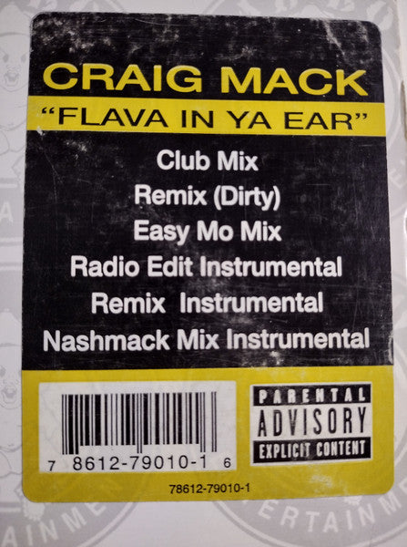 Craig Mack - Flava In Ya Ear (VINYL 12") | USED Excellent (EX) Excellent+ (EX+) HIP HOP