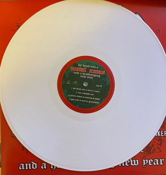 We Wish You A Metal Xmas And A Headbanging New Year (2xWHITE VINYL) *SEAM SPLIT* | Mint (M) Excellent+ (EX+) - HOLIDAY *SEALED/COLOR*
