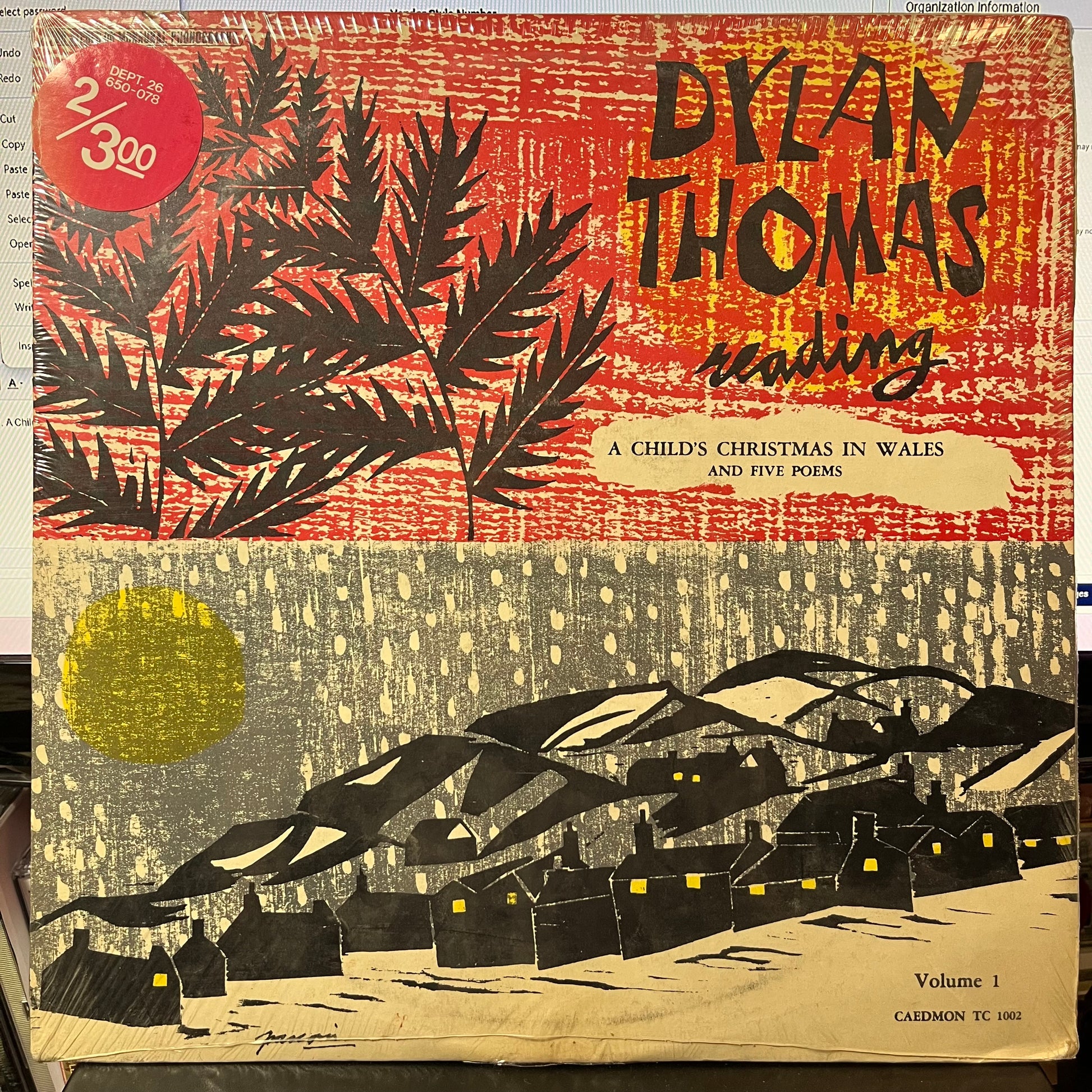 Reading Volume 1 (VINYL) | Mint (M) Near Mint (NM or M-) - HOLIDAY *SEALED*