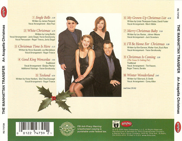 An Acapella Christmas (CD) | Mint (M) Mint (M) - HOLIDAY *SEALED*