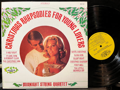 Midnight String Quartet - Christmas Rhapsodies For Young Lovers (VINYL LP MISTLETOE MLP-1227 1976) | USED Excellent+ (EX+) Near Mint (NM) - HOLIDAY / USED *EXCELLENT+*