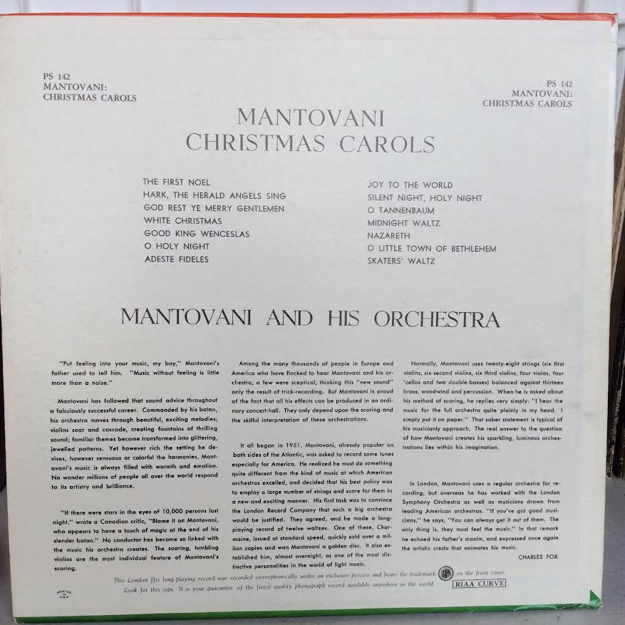 Christmas Carols (VINYL) | Excellent+ (EX+) Excellent+ (EX+) - HOLIDAY / USED *EXCELLENT+*