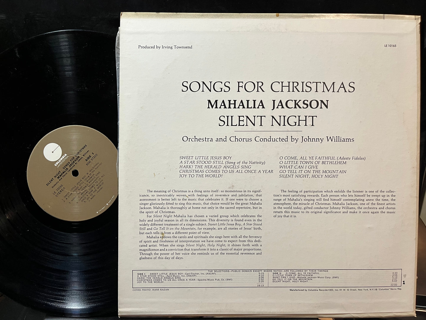 Mahalia Jackson - Silent Night - Songs For Christmas (VINYL LP COLUMBIA LIMITED EDITION LE 10165) | Excellent+ (EX+) Excellent+ (EX+) - HOLIDAY / USED *EXCELLENT+*