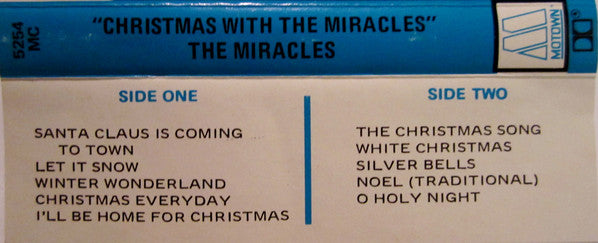 The Miracles - Christmas With The Miracles (CASSETTE) | Excellent+ (EX+) Near Mint (NM) - HOLIDAY / USED *EXCELLENT*
