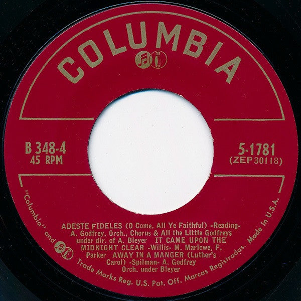 Arthur Godfrey - Christmas With Arthur Godfrey And All The Little Godfreys *7" BOX* | Excellent (EX) Excellent (EX) - HOLIDAY / USED *EXCELLENT*
