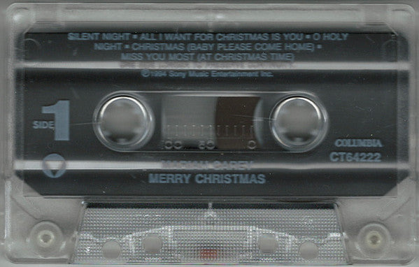 Mariah Carey - Merry Christmas *CASSETTE* | Excellent (EX) Near Mint (NM) - HOLIDAY / USED *EXCELLENT*
