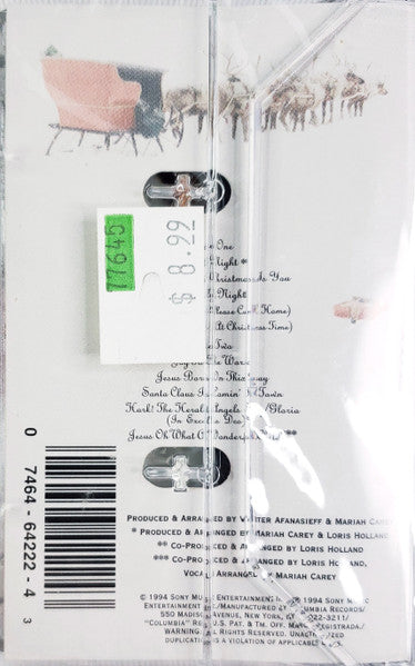 Mariah Carey - Merry Christmas *CASSETTE* | Excellent (EX) Near Mint (NM) - HOLIDAY / USED *EXCELLENT*