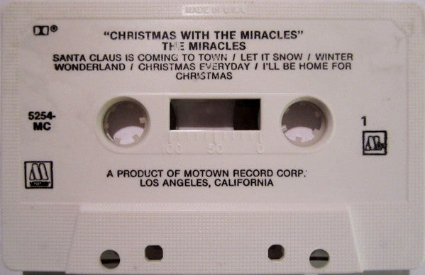 The Miracles - Christmas With The Miracles (CASSETTE) | Excellent+ (EX+) Near Mint (NM) - HOLIDAY / USED *EXCELLENT*