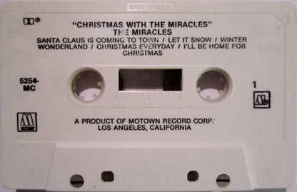 The Miracles - Christmas With The Miracles (CASSETTE) | Excellent+ (EX+) Near Mint (NM) - HOLIDAY / USED *EXCELLENT*