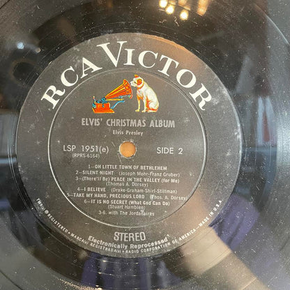 Elvis Presley - Elvis' Christmas Album (VINYL) | Excellent (EX) Very Good Plus (VG+) - HOLIDAY / USED *EXCELLENT*
