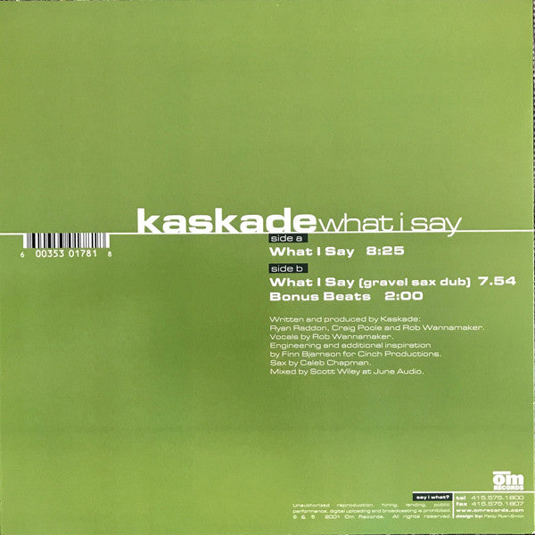 What I Say | Near Mint (NM or M-) Excellent (EX) - HOUSE / USED *NEAR MINT-*