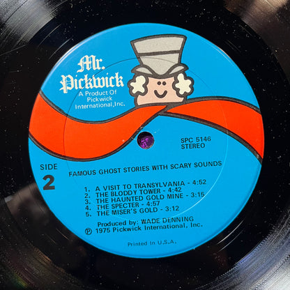 Famous Ghost Stories With Scary Sounds (VINYL) | Near Mint- (NM-) Excellent (EX) - HOLIDAY / USED *NEAR MINT-*