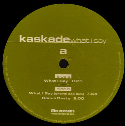 What I Say | Near Mint (NM or M-) Excellent (EX) - HOUSE / USED *NEAR MINT-*