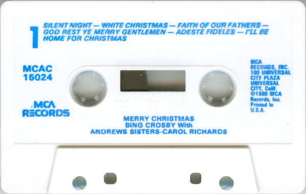 Bing Crosby - Merry Christmas *CASSETTE* | Near Mint (NM) Near Mint (NM) - HOLIDAY / USED *NEAR MINT*