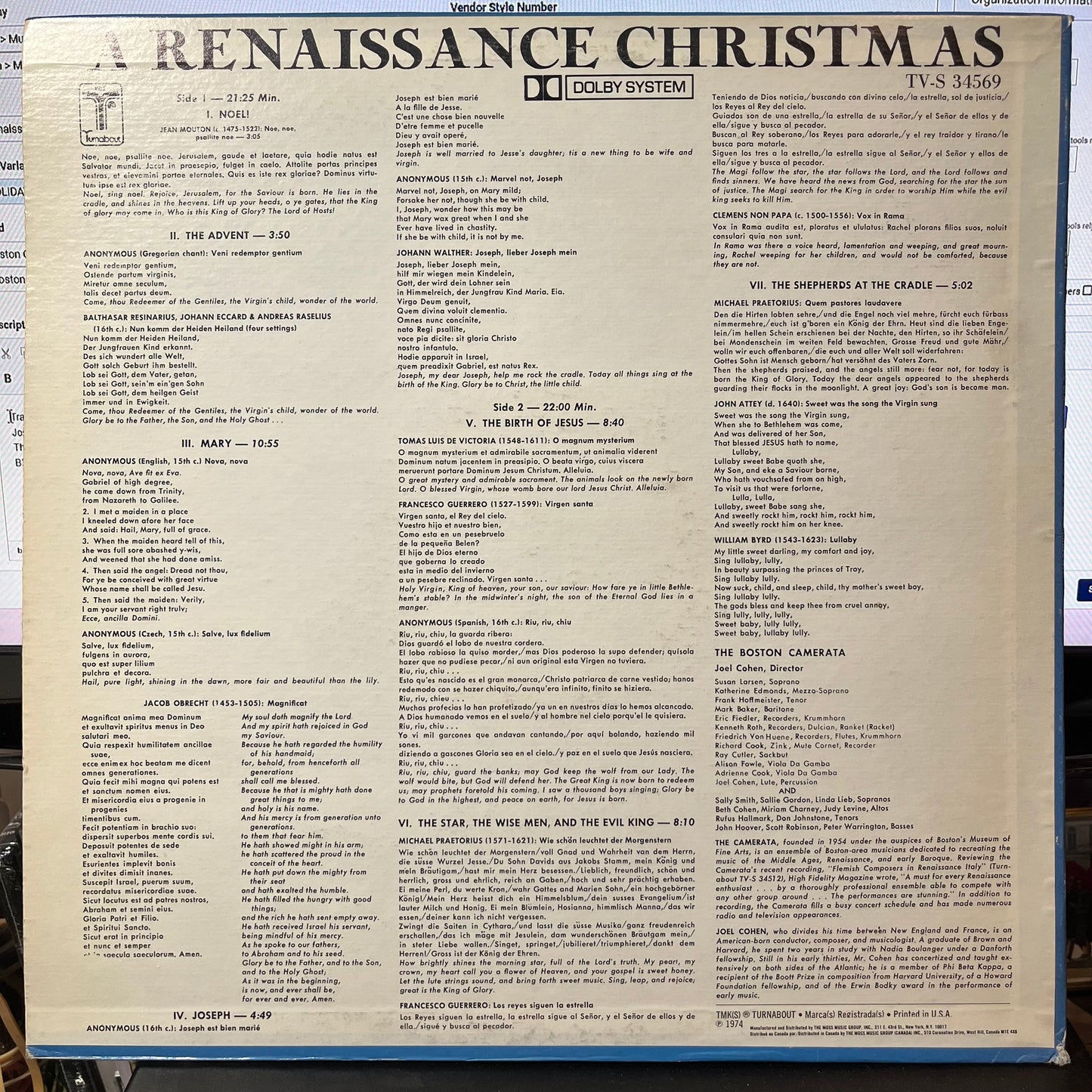 A Renaissance Christmas (VINYL) | Near Mint (NM or M-) Near Mint (NM or M-) - HOLIDAY / USED *NEAR MINT*