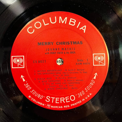 Johnny Mathis - Merry Christmas *PITMAN* | Near Mint (NM) Near Mint (NM) - HOLIDAY / USED *NEAR MINT*