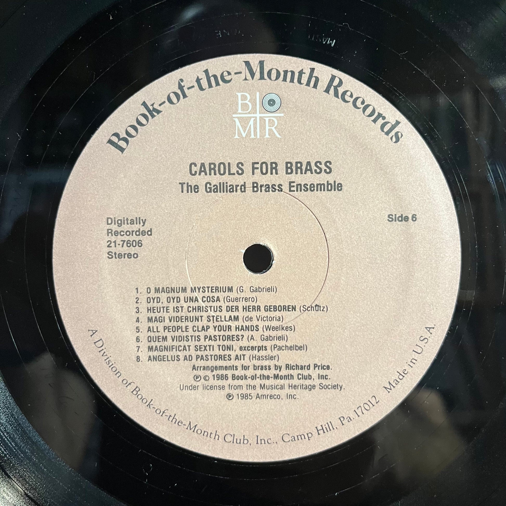 The Galliard Brass - Carols For Brass (3xLP BOX) | Near Mint (NM) Near Mint (NM) - HOLIDAY / USED *NEAR MINT*