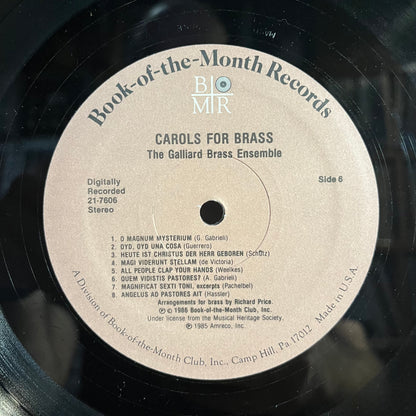 The Galliard Brass - Carols For Brass (3xLP BOX) | Near Mint (NM) Near Mint (NM) - HOLIDAY / USED *NEAR MINT*