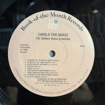 The Galliard Brass - Carols For Brass (3xLP BOX) | Near Mint (NM) Near Mint (NM) - HOLIDAY / USED *NEAR MINT*