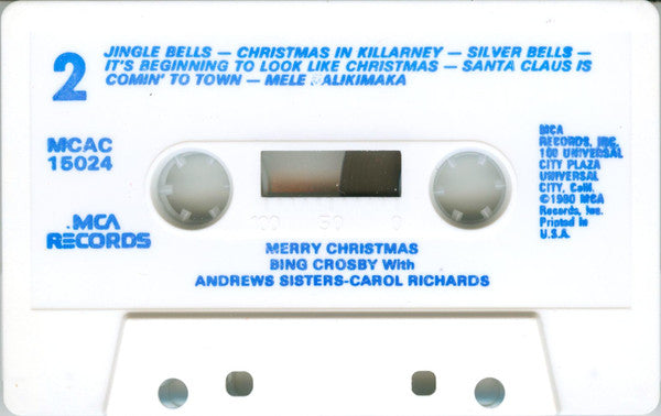 Bing Crosby - Merry Christmas *CASSETTE* | Near Mint (NM) Near Mint (NM) - HOLIDAY / USED *NEAR MINT*
