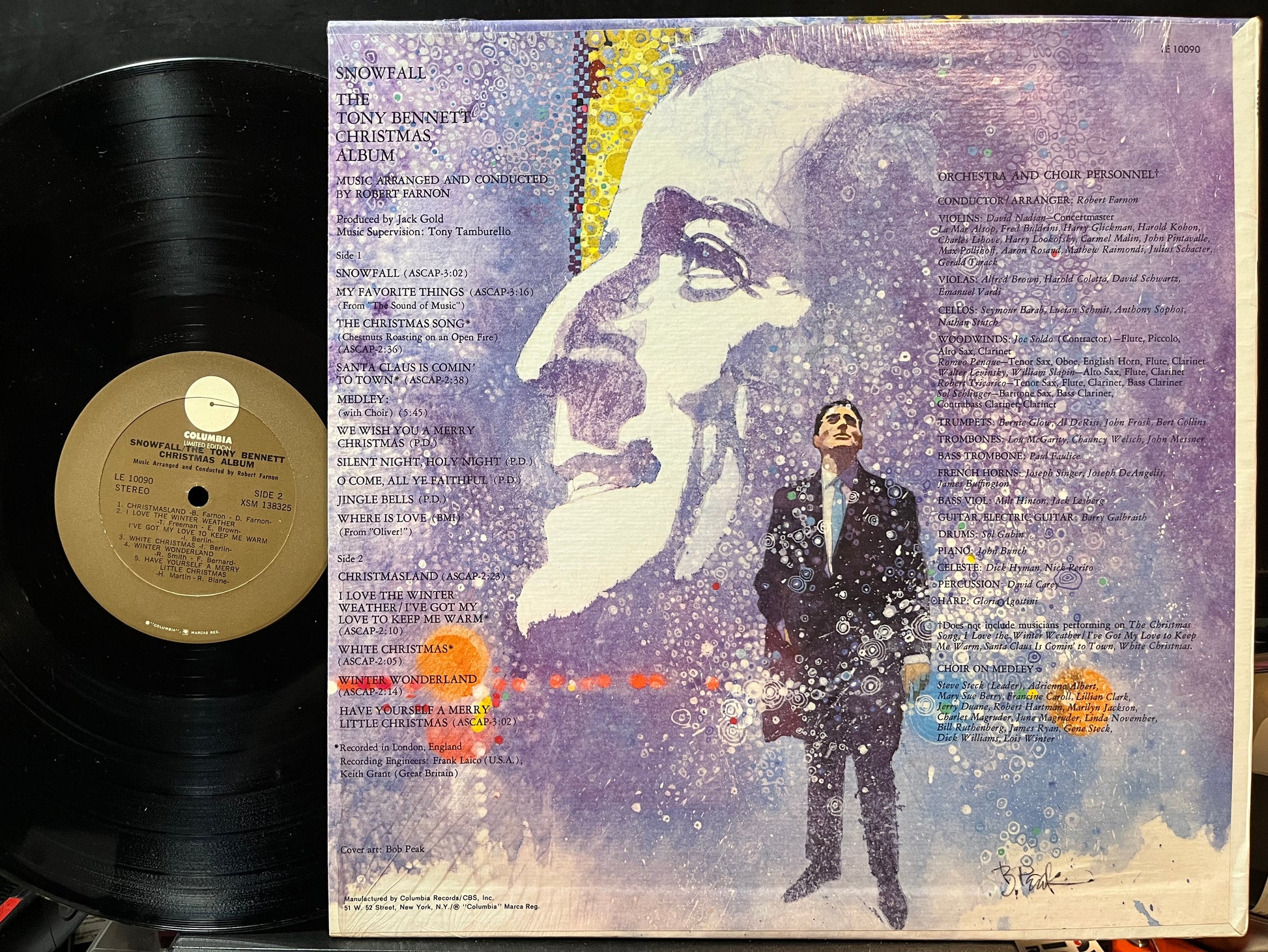 Snowfall: The Tony Bennett Christmas Album (VINYL) | Near Mint (NM or M-) Near Mint (NM) - HOLIDAY / USED *NEAR MINT*