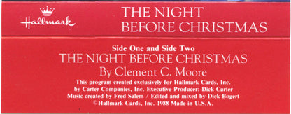 The Night Before Christmas (CASSETTE) | Near Mint (NM or M-) Excellent (EX) - HOLIDAY / USED *NEAR MINT*