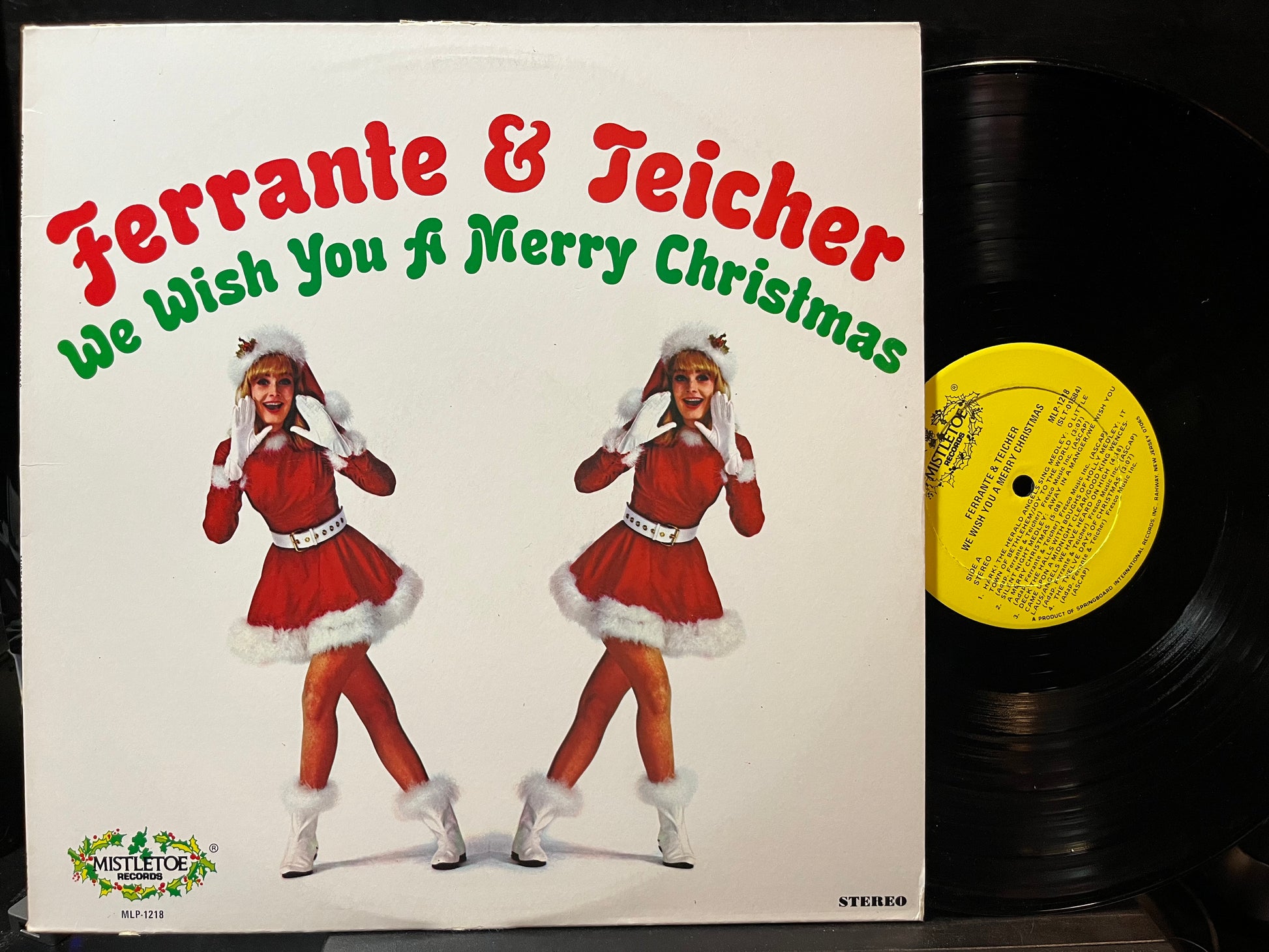 Ferrante & Teicher - We Wish You A Merry Christmas (VINYL LP MISTLETOE MLP-1218 1975) | USED Near Mint (NM or M-) Near Mint (NM) - HOLIDAY / USED *NEAR MINT*
