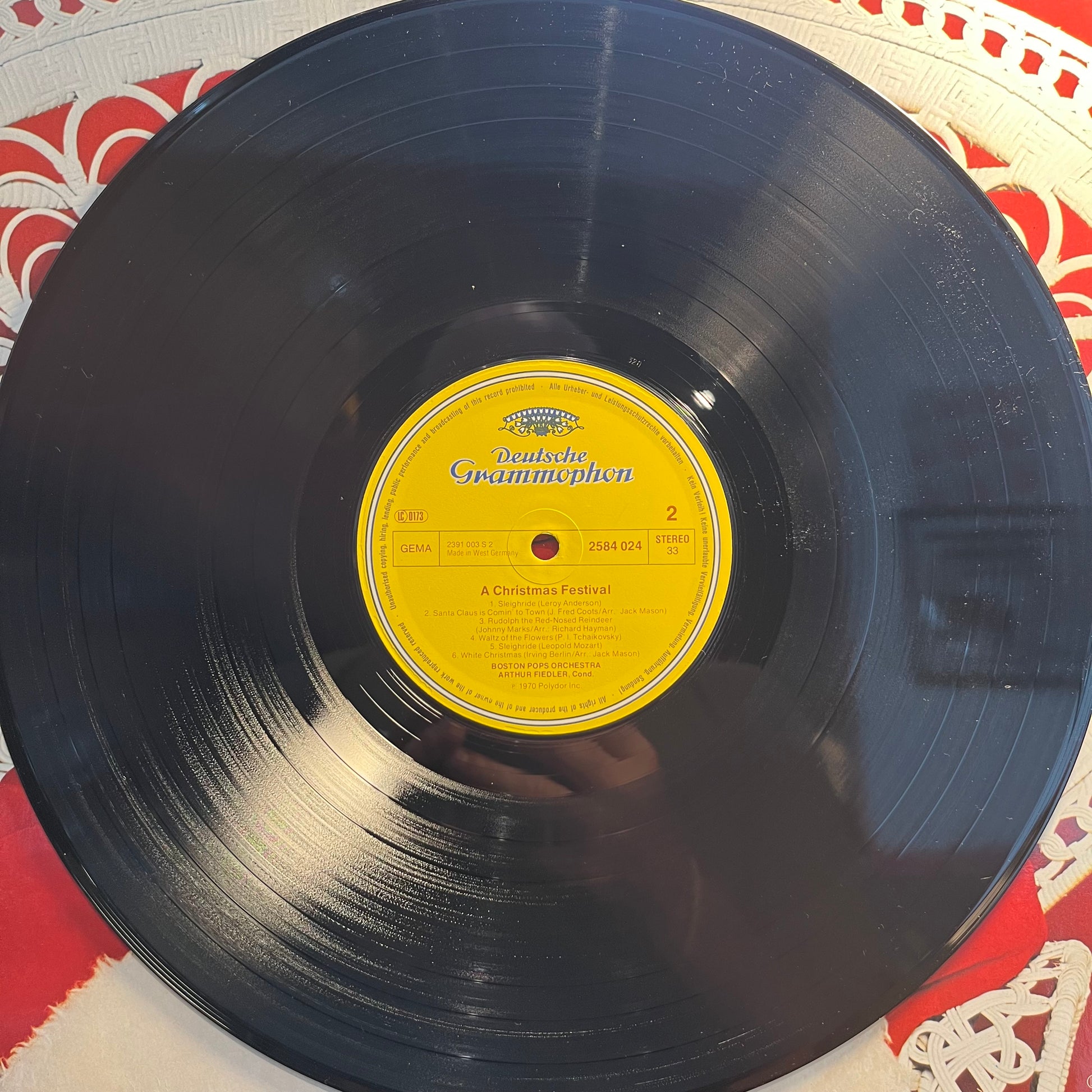 Arthur Fiedler - A Christmas Festival *GERMANY* | Near Mint (NM) Excellent (EX) - HOLIDAY / USED *NEAR MINT*
