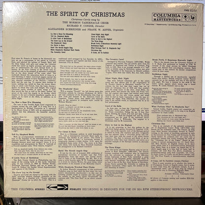 The Spirit Of Christmas: Christmas Carols Sung By The Mormon Tabernacle Choir (VINYL) | Near Mint (NM or M-) Near Mint (NM or M-) - HOLIDAY / USED *NEAR MINT*