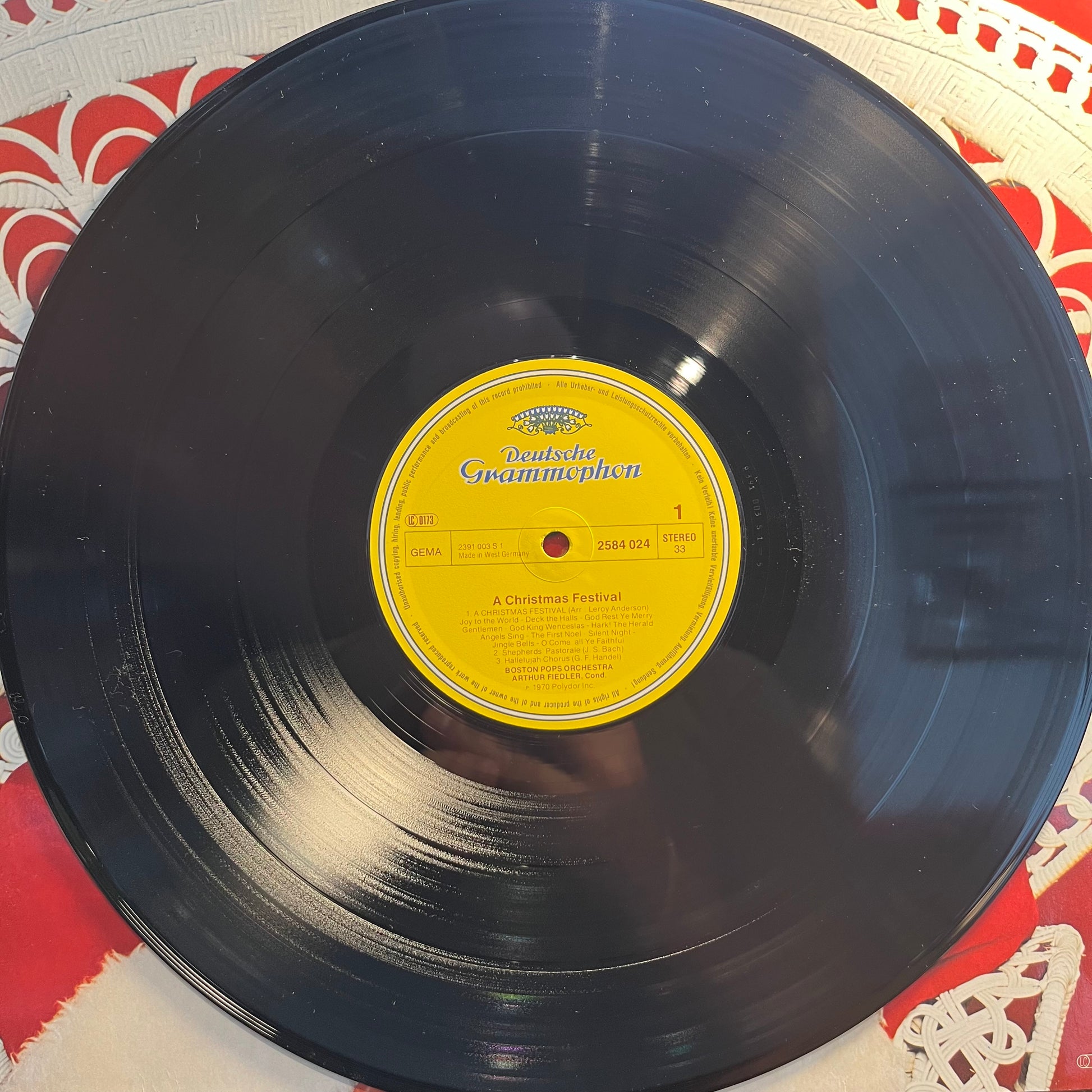 Arthur Fiedler - A Christmas Festival *GERMANY* | Near Mint (NM) Excellent (EX) - HOLIDAY / USED *NEAR MINT*