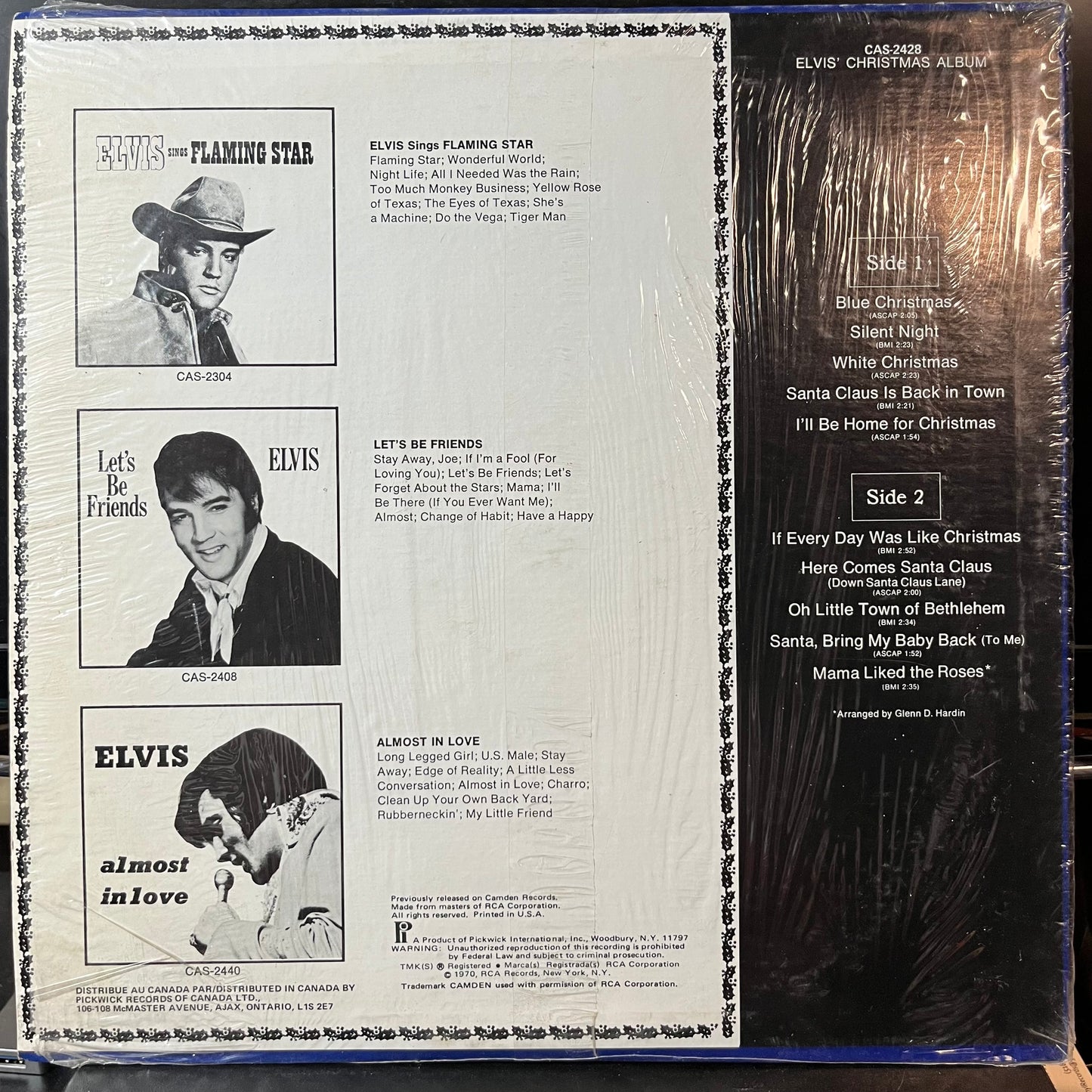 Elvis Presley - Elvis' Christmas Album (VINYL LP) | USED Near Mint (NM or M-) Near Mint (NM or M-) - HOLIDAY / USED *NEAR MINT*