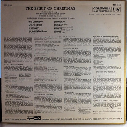 The Spirit Of Christmas: Christmas Carols Sung By The Mormon Tabernacle Choir (VINYL) | Near Mint (NM) Near Mint (NM) - HOLIDAY / USED *NEAR MINT*