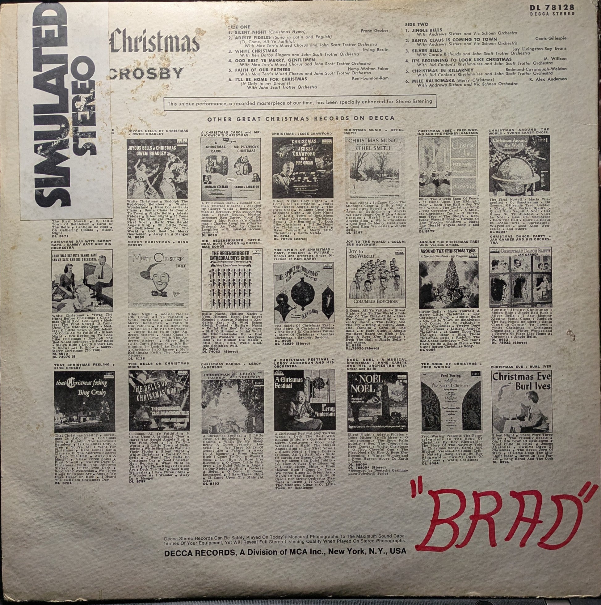 Merry Christmas (VINYL) | Very Good Plus (VG+) Very Good (VG) - HOLIDAY / USED *VERY GOOD+*