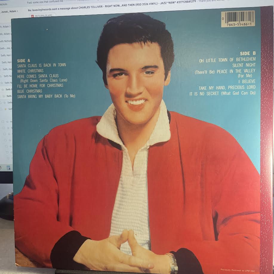 Elvis Presley - Elvis' Christmas Album (VINYL) | Very Good Plus (VG+) Excellent (EX) - HOLIDAY / USED *VERY GOOD+*