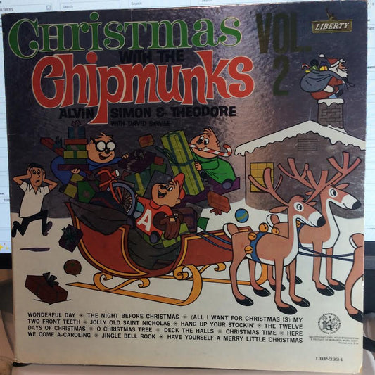 The Chipmunks - Christmas With The Chipmunks Vol. 2 (VINYL LP) | Very Good Plus (VG+) Excellent (EX) - HOLIDAY / USED *VERY GOOD+*
