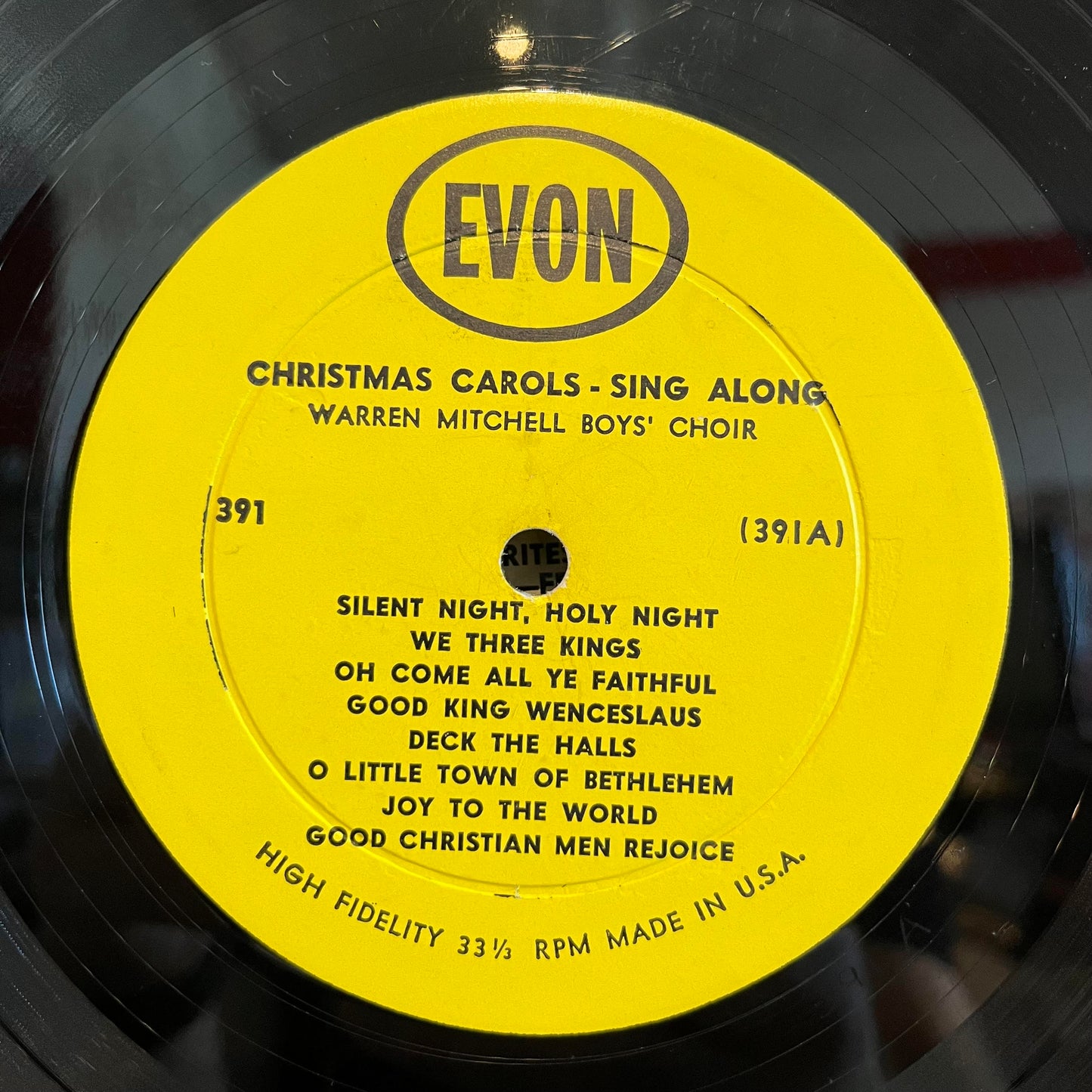 Warren Mitchell Boys Choir - Christmas Carol Sing-Along | Very Good Plus (VG+) Very Good (VG) - HOLIDAY / USED * VERY GOOD+*