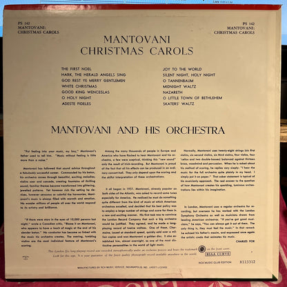 Mantovani And His Orchestra - Christmas Carols *CLUB* | Near Mint (NM) Very Good Plus (VG+) - HOLIDAY / USED *VERY GOOD++*