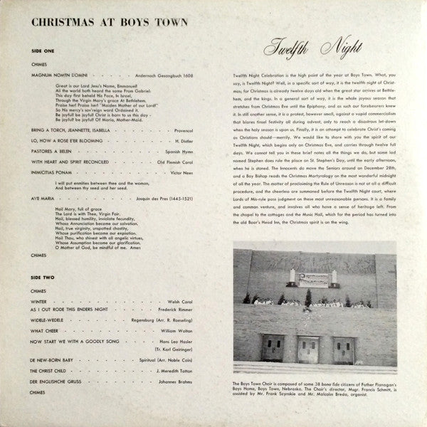 The Boys Town Choir - Christmas At Boys Town | Very Good Plus (VG+) Near Mint (NM) - HOLIDAY / USED *VERY GOOD+*