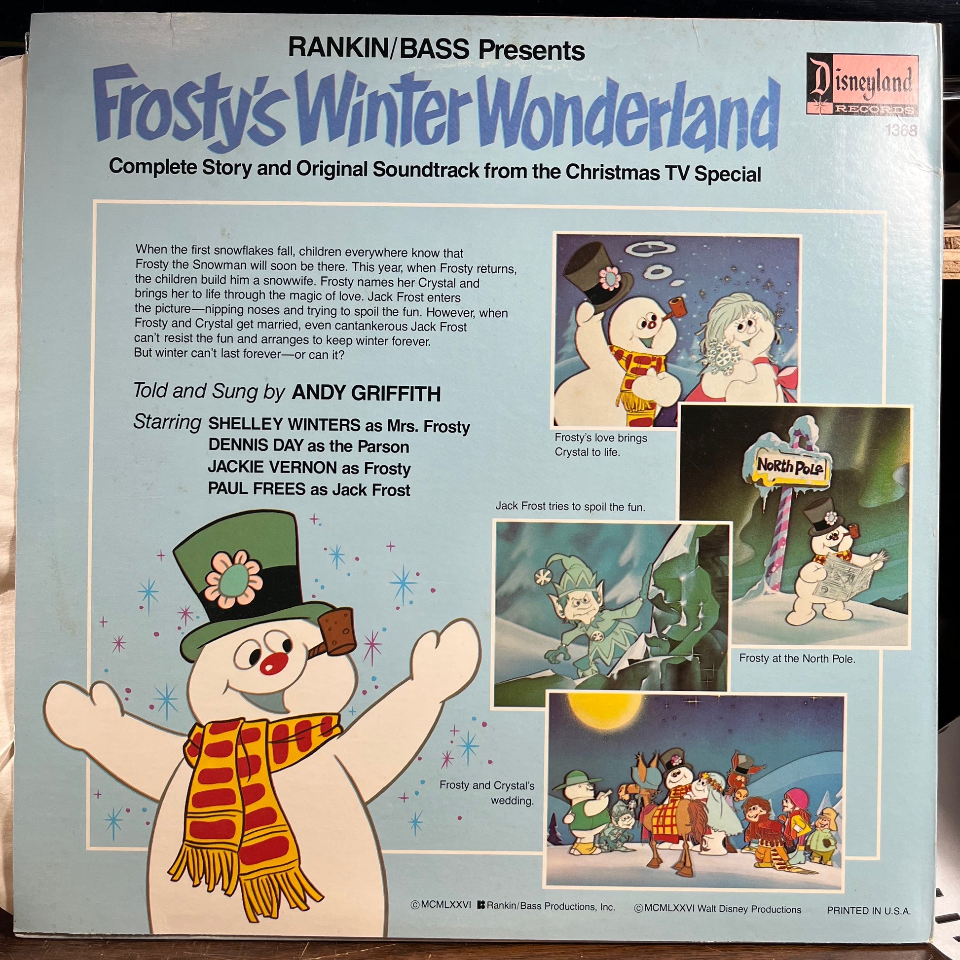 Frosty's Winter Wonderland (VINYL) | Very Good Plus (VG+) Near Mint- (NM-) - HOLIDAY / USED *VERY GOOD+*