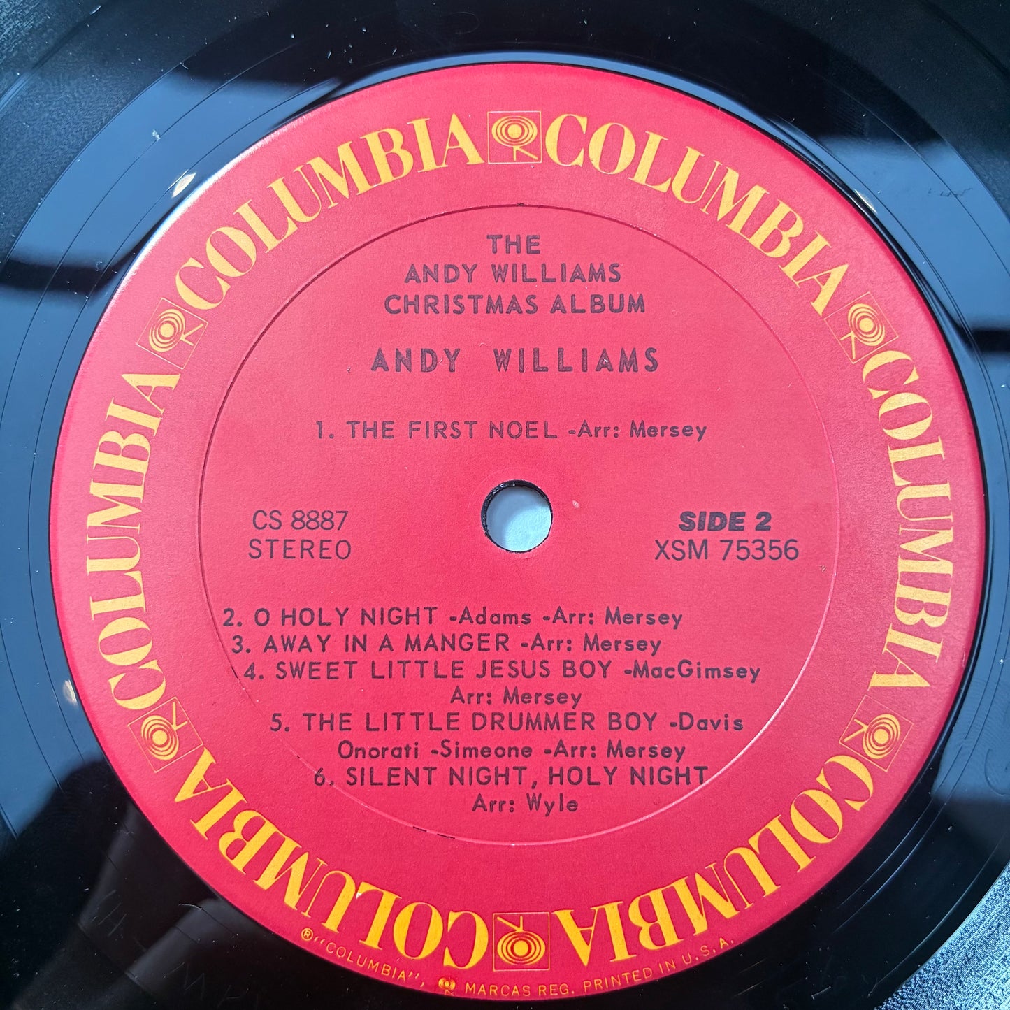 The Andy Williams Christmas Album (VINYL) | Very Good Plus (VG+) Very Good Plus (VG+) - HOLIDAY / USED *VERY GOOD+*