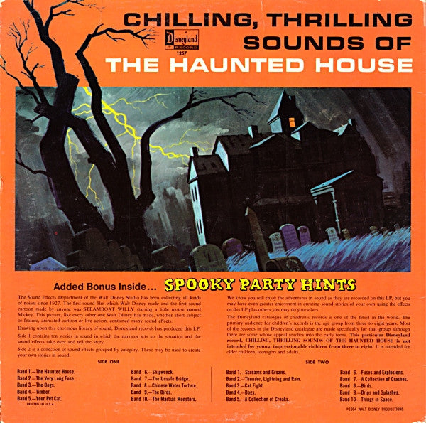No Artist Chilling, Thrilling Sounds Of The Haunted House LP Very Good Plus (VG+) Excellent (EX)